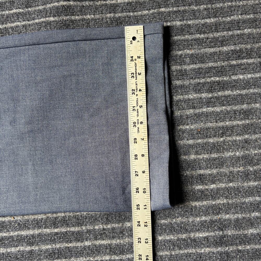 Talbots Wide-leg Trousers Heathered Blue Lined Size 14 - Picture 8 of 10